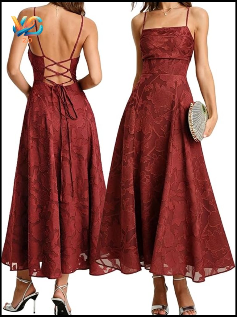 Maxi Formal Elegant Wedding Guest Cocktail Gown